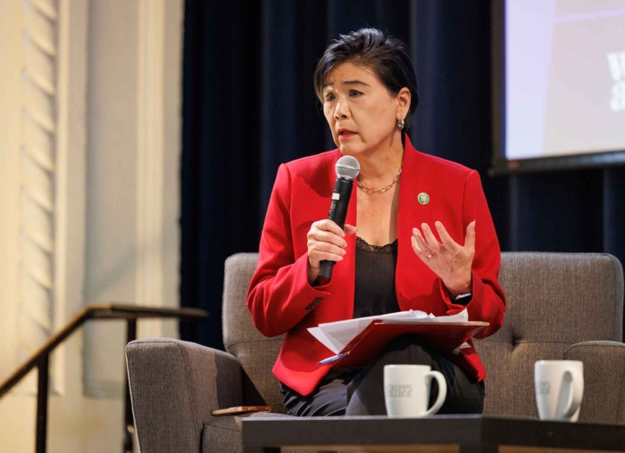 Judy Chu speaking at Scripps College