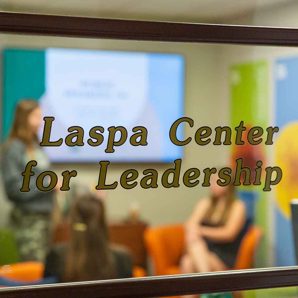 Entrance to the Laspa Center for Leadership