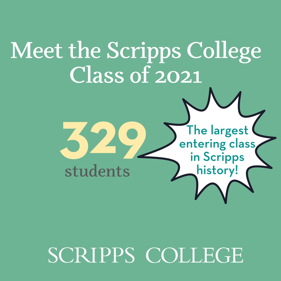 Meet the Scripps College Class of 2021 Scripps College in Claremont