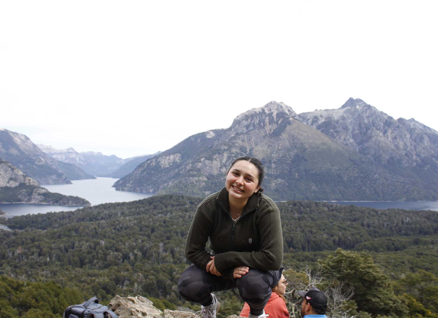 Student in outdoors-study abroad program