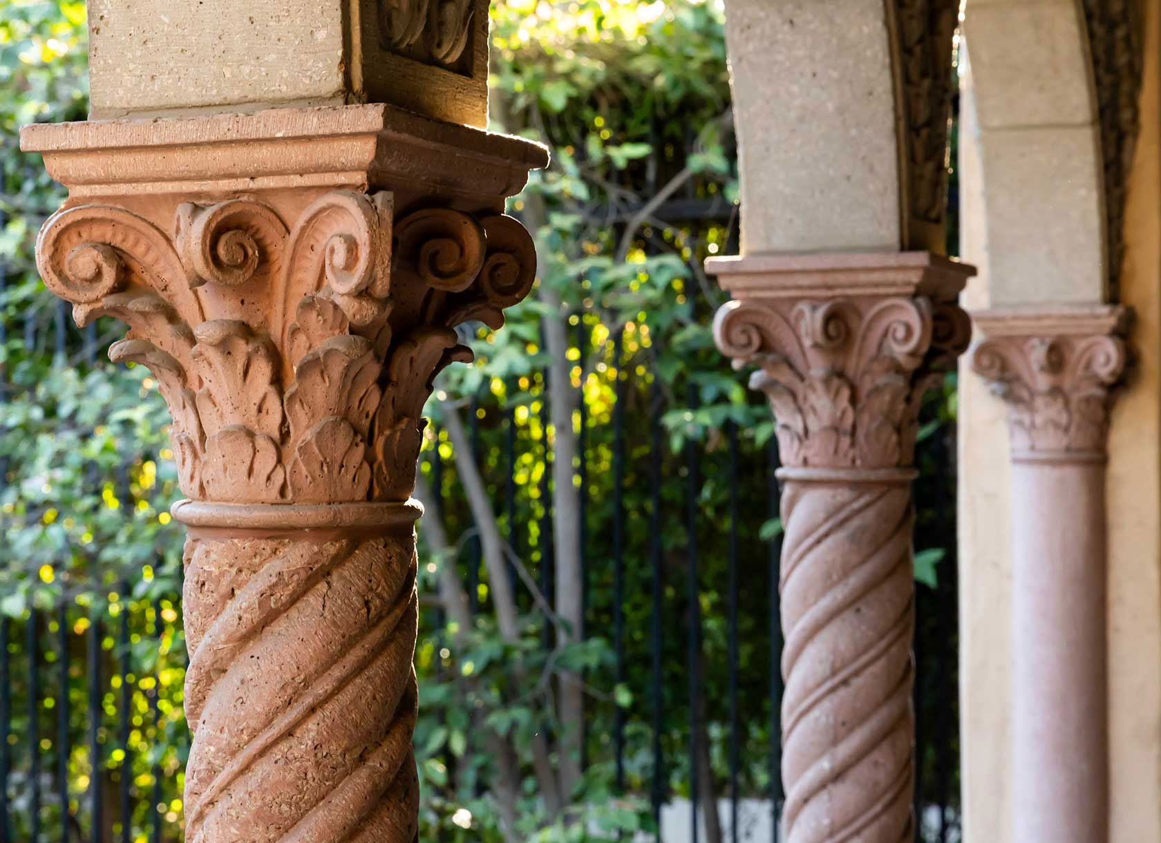 Columns on campus